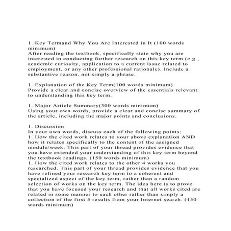 1. Key Termand Why You Are Interested in It (100 words minimum.docx