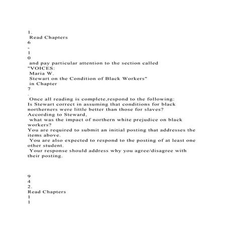 1. Read Chapters 6-10 and pay particular attention to .docx