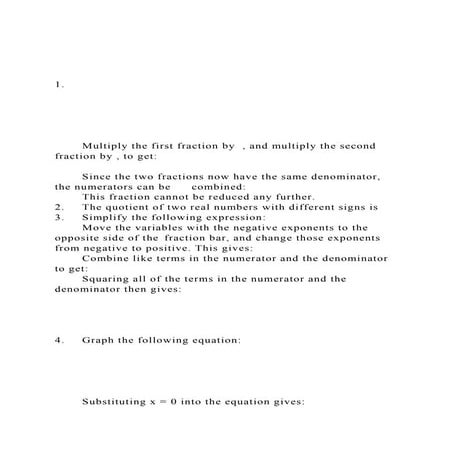 1.  Multiply the first fraction by  , and multipl.docx