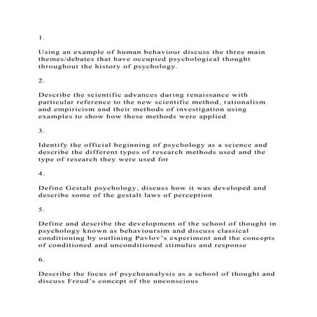 1.Using an example of human behaviour discuss the three main the.docx