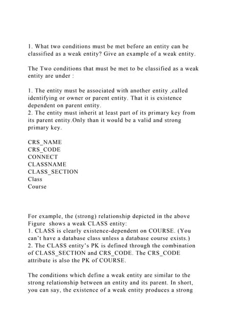 1. What two conditions must be met before an entity can be classif.docx