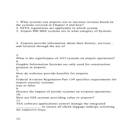 Flight information display system (FIDS) | PDF