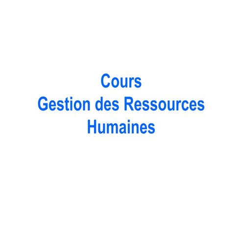 Expose La Gestion Des Ressources Humaines pptx.pptx