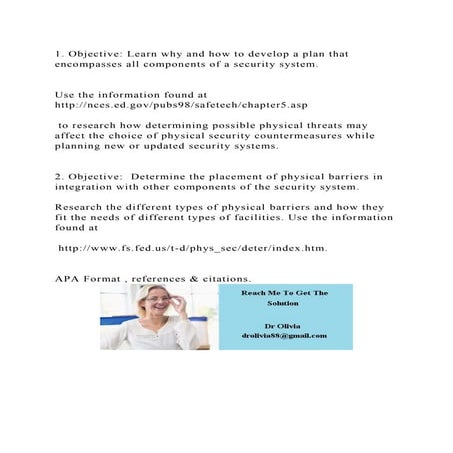 1. Objective Learn why and how to develop a plan that encompasses a.docx