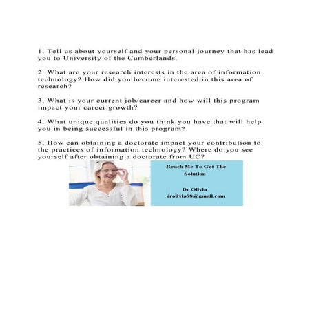 1. Tell us about yourself and your personal journey that has lea.docx