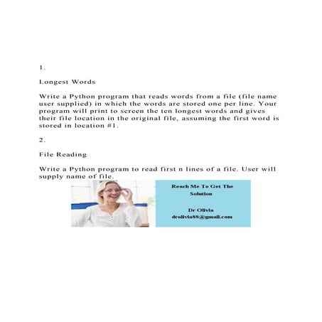 1.Longest WordsWrite a Python program that reads wor.docx