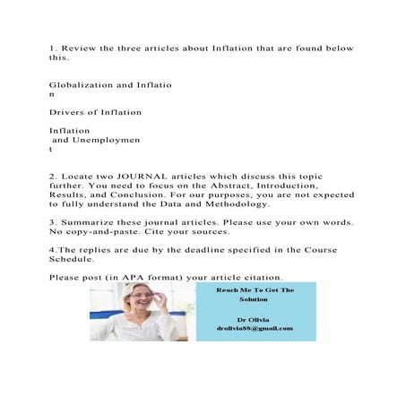 1. Review the three articles about Inflation that are found below th.docx