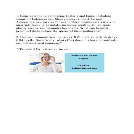 1. Some potentially pathogenic bacteria and fungi, including strains.docx