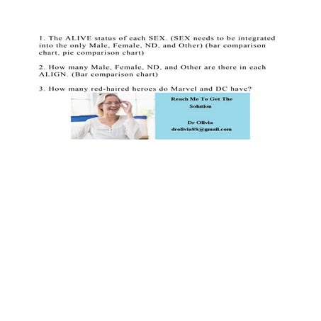 1. The ALIVE status of each SEX. (SEX needs to be integrated into th.docx