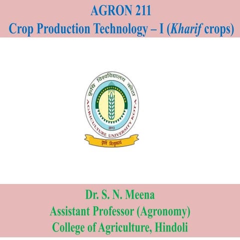 Pearlmillet crop production technology