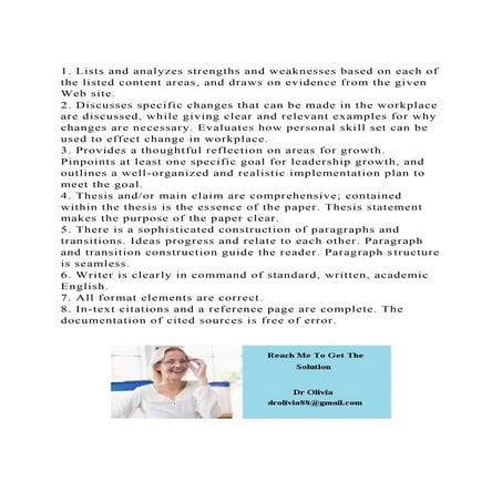 1. Lists and analyzes strengths and weaknesses based on each of th.docx