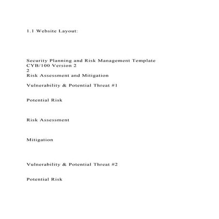 1.1 Website Layout Security Planning and Risk Managem.docx