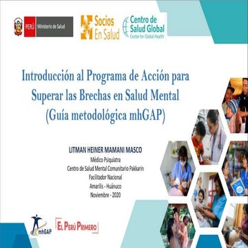 1. Introducción al Programa de Acción para Superar las Brechas en Salud Menta...