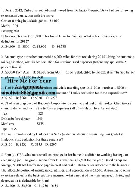 1. During 2012, Duke changed jobs and moved from Dallas to Phoenix. .pdf