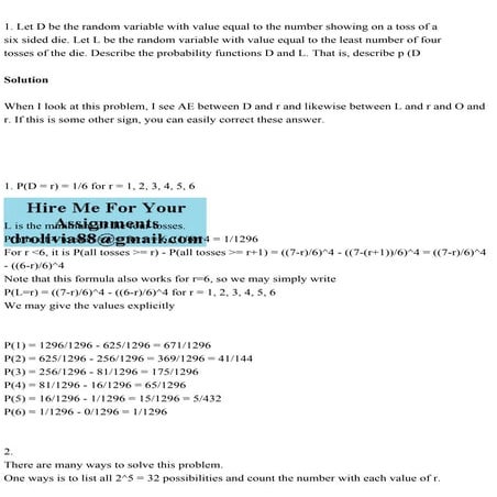 1. Let D be the random variable with value equal to the number showi.pdf