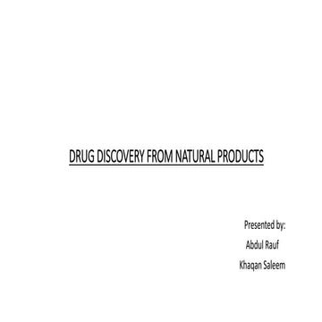 1. DRUG DISCOVERY FROM NATURAL PRODUCTS.pptx
