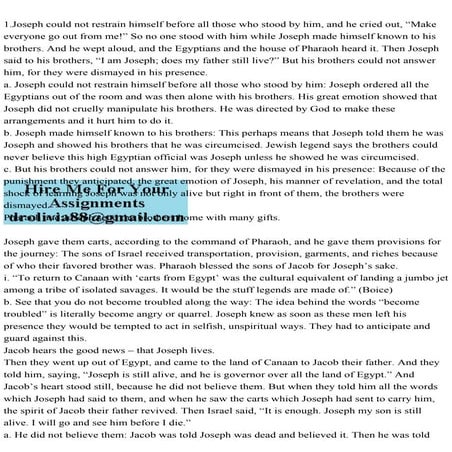 Story of Joseph | PPT