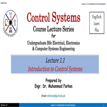 Intro to control system