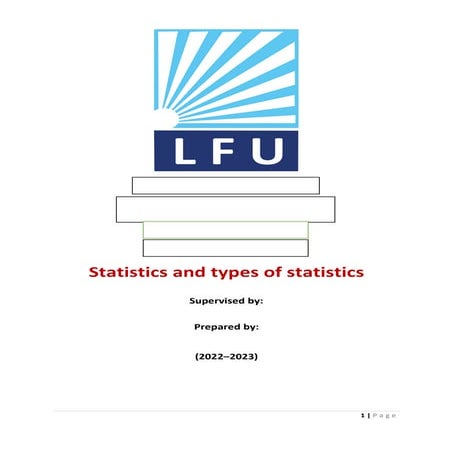 Statistics and types of statistics .docx