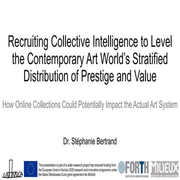 how online collections could potentially impact the actual art system