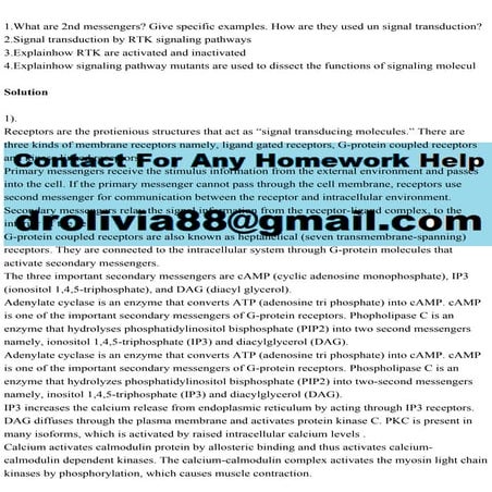 1.What are 2nd messengers Give specific examples. How are they used.pdf