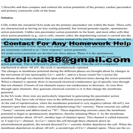 1.Describe and then compare and contrast the action potentials of th.pdf