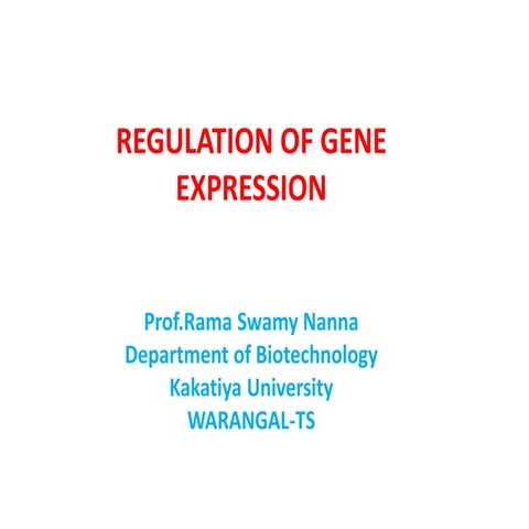 Eukaryotic gene expression | PPTX