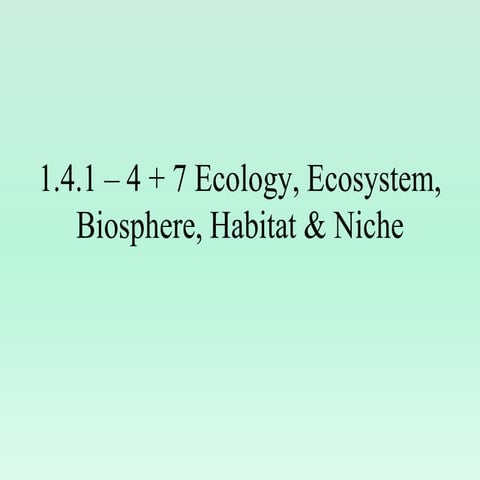 Unit 5 Lesson 1 | What Is an Ecosystem | PowerPoint | PPTX