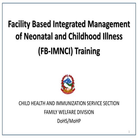 CB-IMNCI Program in Nepal | PDF