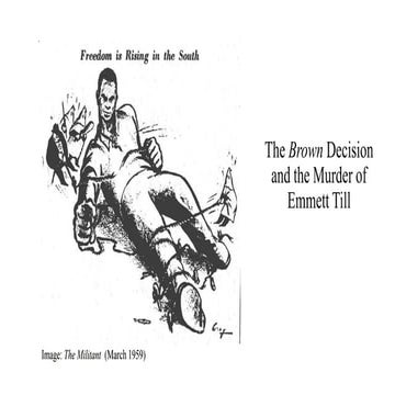 1.25.24 The Brown Decision and the Murder of Emmett Till.pptx