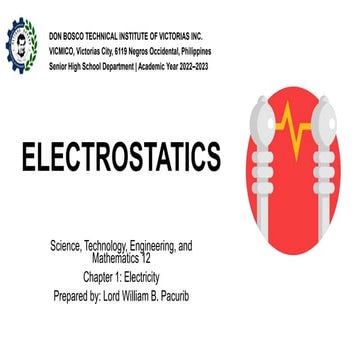ELECTROSTATICS - General Physics 2 Presentation