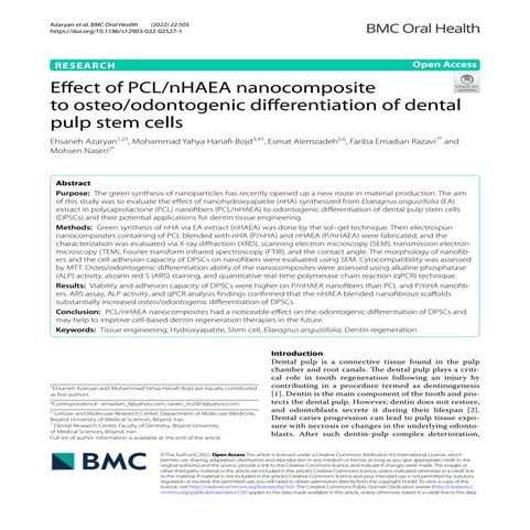 Dentin regeneration based on tooth tissue engineering: A review | PPTX