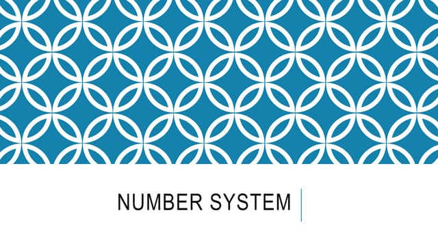 1. NUMBER SYSTEM.pptx Computer Applications in Pharmacy