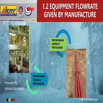 EQUIPMENT FLOWRATE GIVEN BY MANUFACTURE.pptx