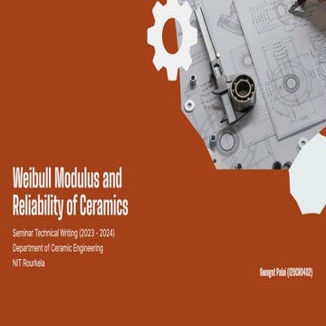 Weibull Distribution and Reliability of Ceramics