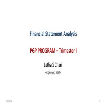 Financial Statements Introduction for Students