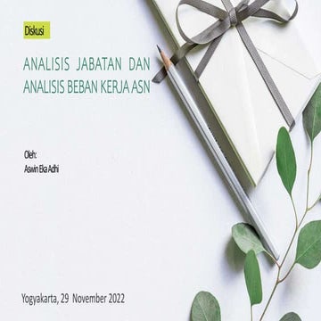 ANALISIS JABATAN DAN ANALISIS BEBAN KERJA