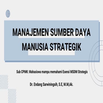 1. Esensi MSDM Strategis.Esensi MSDM Strategis.pptx
