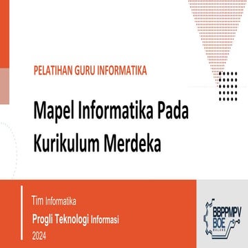 Mapel Informatika pada Kurikulum Merdeka | PPTX
