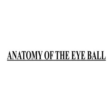 1.0 ANATOMY OF THE EYE BALL.pptx of the eye ball