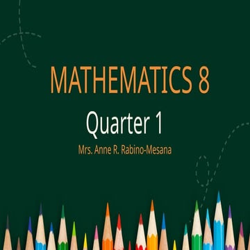 1. Factoring Polynomials Part I.pptx; Mathematics 8