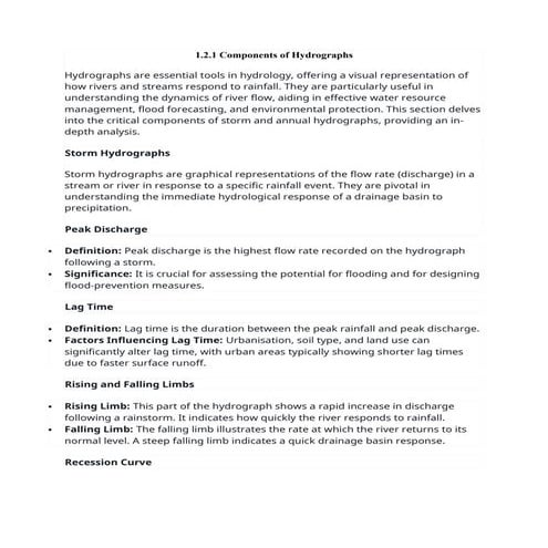 Hyetograph and hydrograph analysis | PPTX