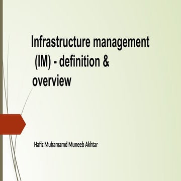 Information technology infrastructure lec 1