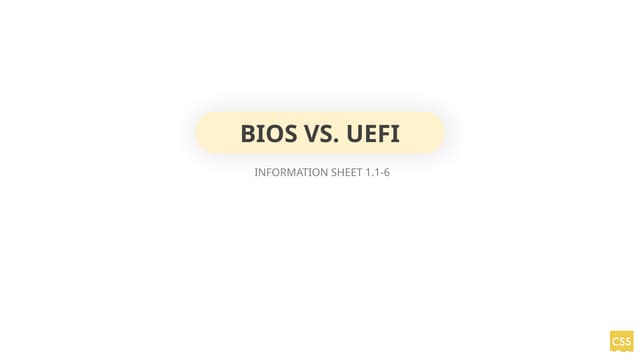 1.1-6 BIOS - Computer systems servicing .pptx