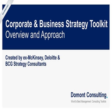 1. Corporate and Business Strategy Toolkit - Overview and Approach.pptx