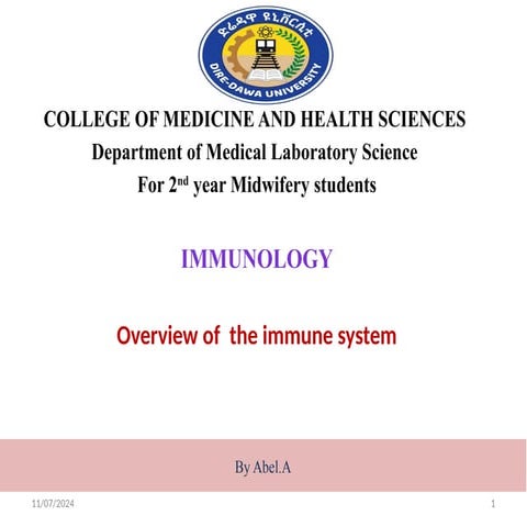 The immune system | PPTX