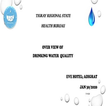 1. Over view of DWQ Situation & the way forward plan.ppt