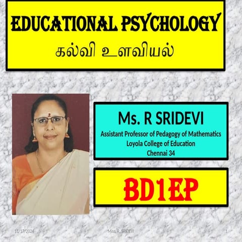 UNIT 1 - ATTENTION, PERCEPTION AND MEMORY - INTRODUCTION OF ATTENTION