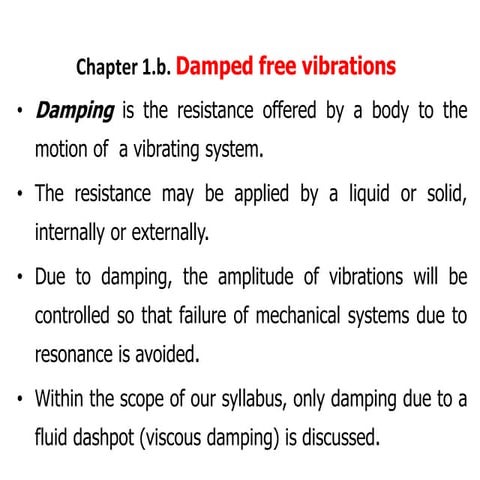 1.b. Damped vibrations.              pdf