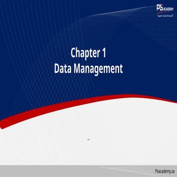 دورة ادارة و حوكمة البيانات دورة ادارة وحوكمة البيانات